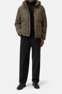 Closed Puffer Jacket Golden moss Sale