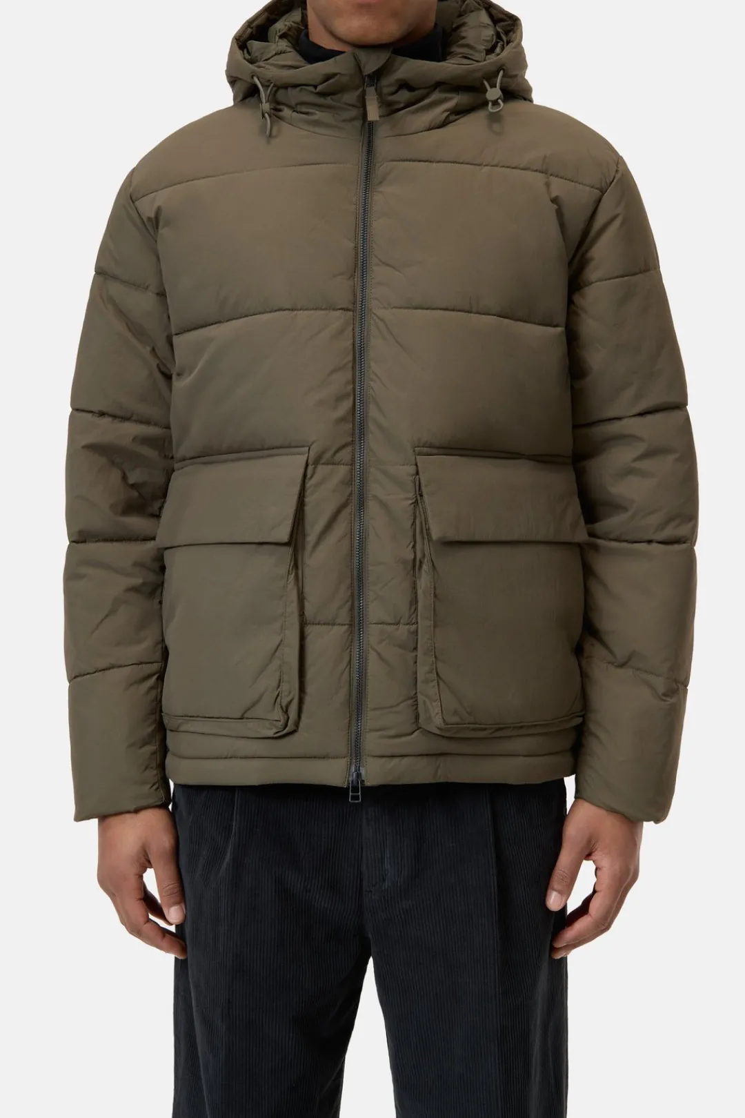 Closed Puffer Jacket Golden moss Sale