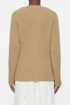 Closed Pure Wool Cardigan dried tabaco New