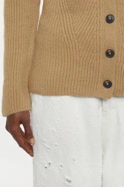 Closed Pure Wool Cardigan dried tabaco New