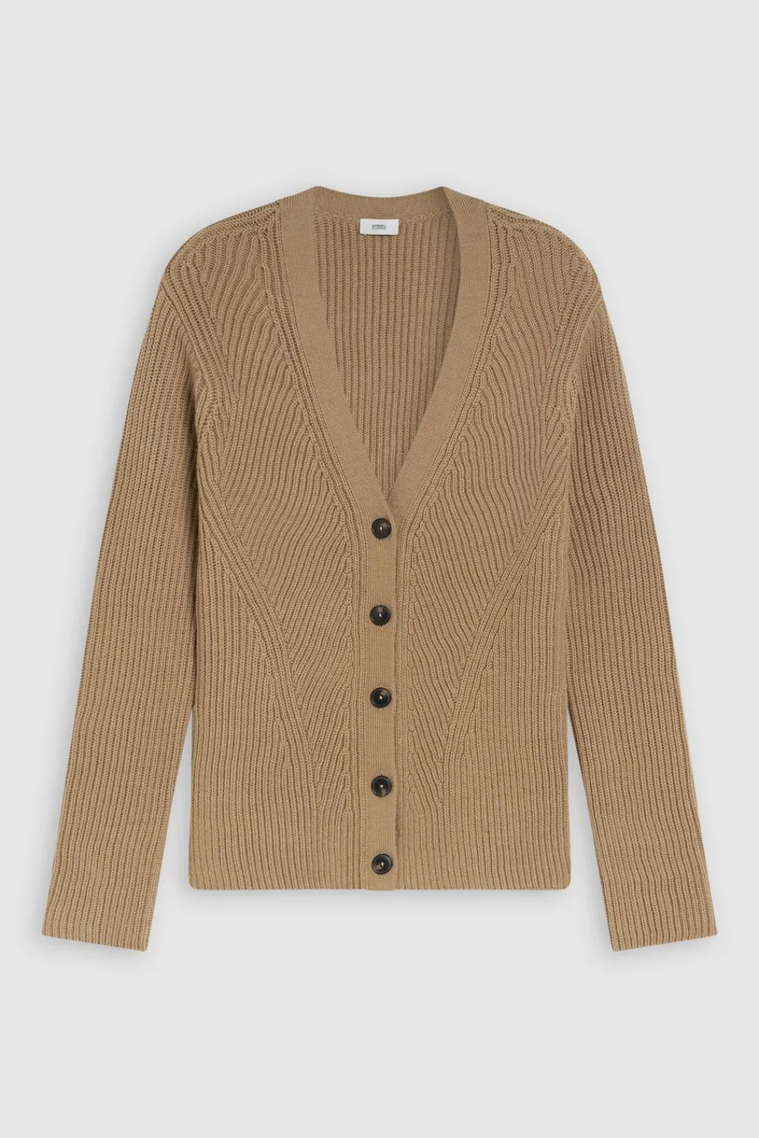 Closed Pure Wool Cardigan dried tabaco New