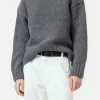 Closed Pure wool jumper Dark grey melange