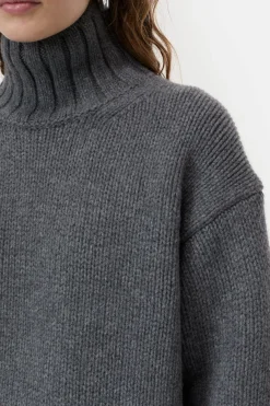 Closed Pure wool jumper Dark grey melange