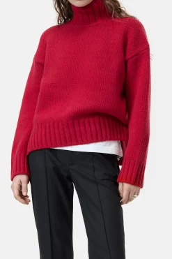Closed Pure wool jumper Chili pepper red