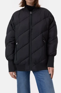 Closed Quilted bomber jacket Black Discount