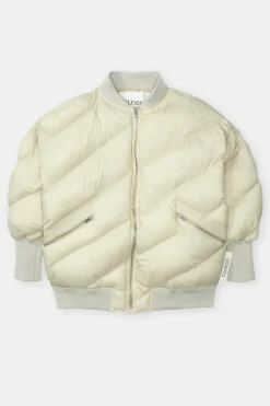 Closed Quilted bomber jacket Shortbread beige