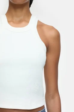 Closed Racer top Ivory Sale