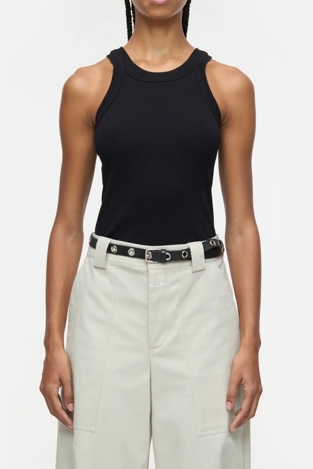 Closed Racer top Black