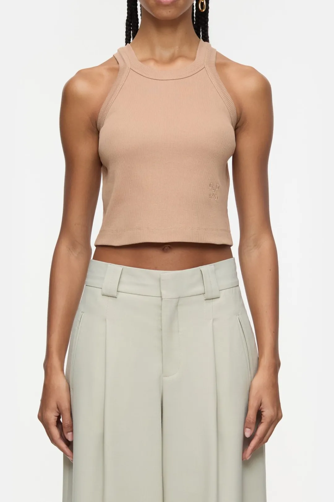Closed Racer top Biscotti brown Clearance