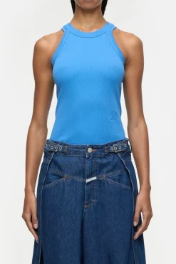 Closed Racer top Lake blue