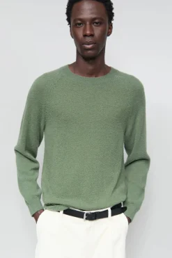 Closed Raglan Jumper Eucalyptus Discount