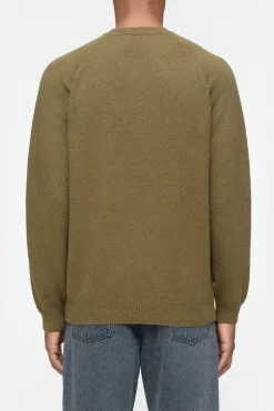Closed Raglan-pullover Golden moss Online