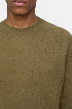 Closed Raglan-pullover Golden moss Online