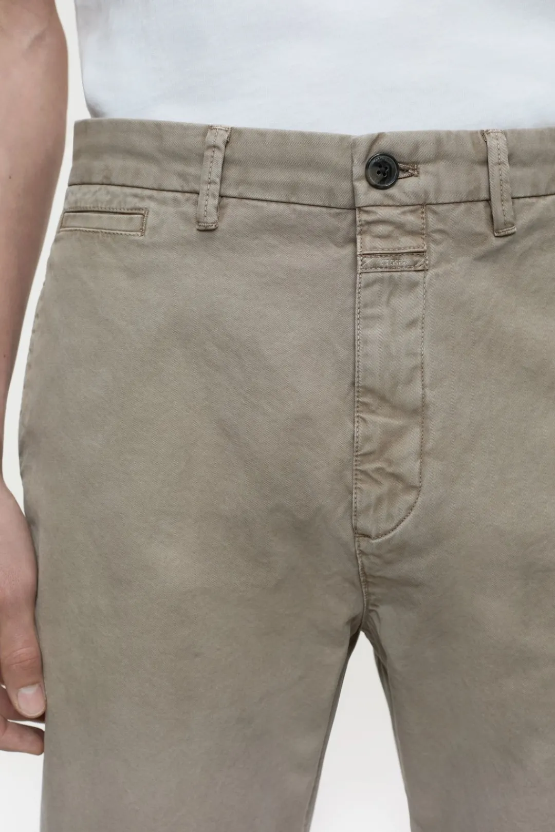Closed Regular Pants - Style Name Tacoma Tapered Natural linen