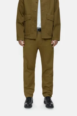 Closed Regular Pants - Style Name Bergen Tapered Golden moss Online