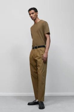 Closed Regular Pants - Style Name Bergen Tapered Golden moss Online