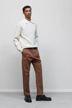 Closed Regular Pants - Style Name Bergen Tapered Chestnut New