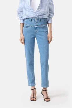 Closed Relaxed Jeans - Style Name Pedal Pusher Mid blue Discount