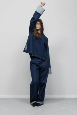 Closed Relaxed Jeans - Style Name Jurdy Dark blue Discount