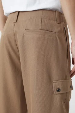 Closed Relaxed Pants - Style Name Cove Cropped Brown sugar Hot