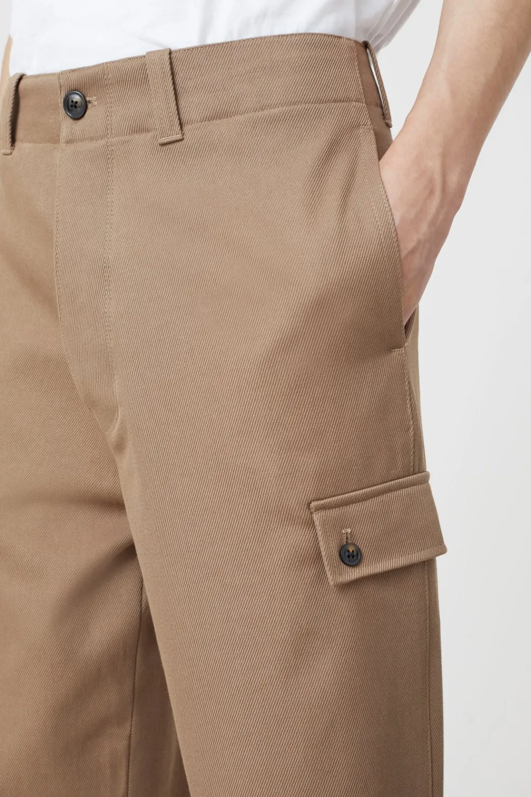 Closed Relaxed Pants - Style Name Cove Cropped Brown sugar Hot