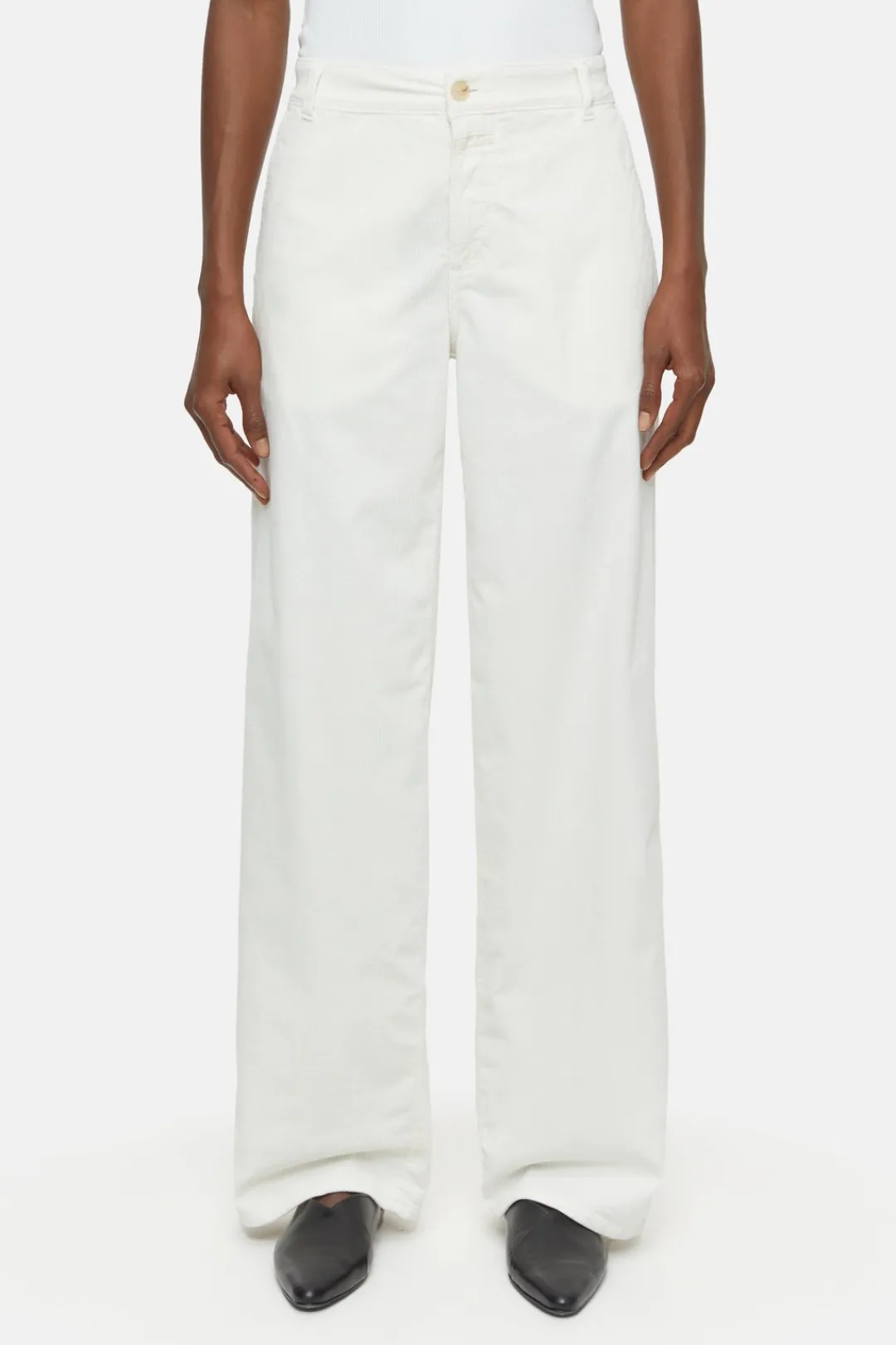 Closed Relaxed Pants - Style Name Jurdy Ivory Clearance