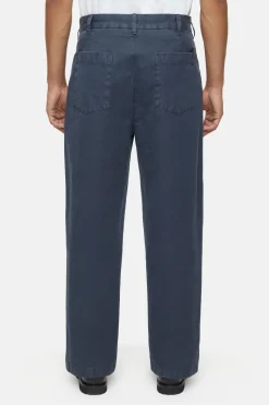 Closed Relaxed Pants - Style Name Blomberg Wide Smokey blue Sale