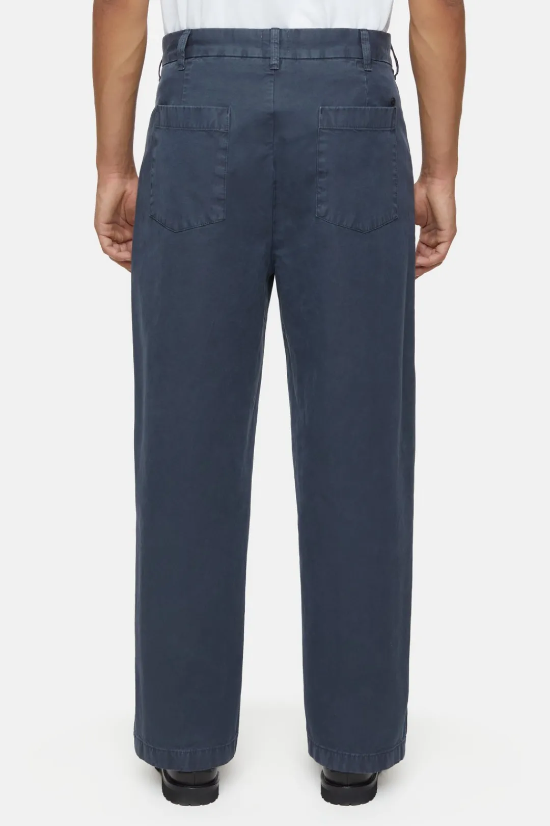Closed Relaxed Pants - Style Name Blomberg Wide Smokey blue Sale