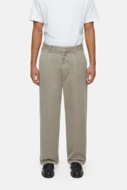 Closed Relaxed Pants - Style Name Blomberg Wide Natural linen New