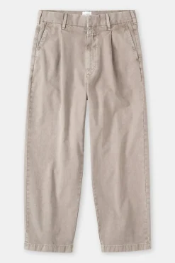Closed Relaxed Pants - Style Name Blomberg Wide Natural linen New