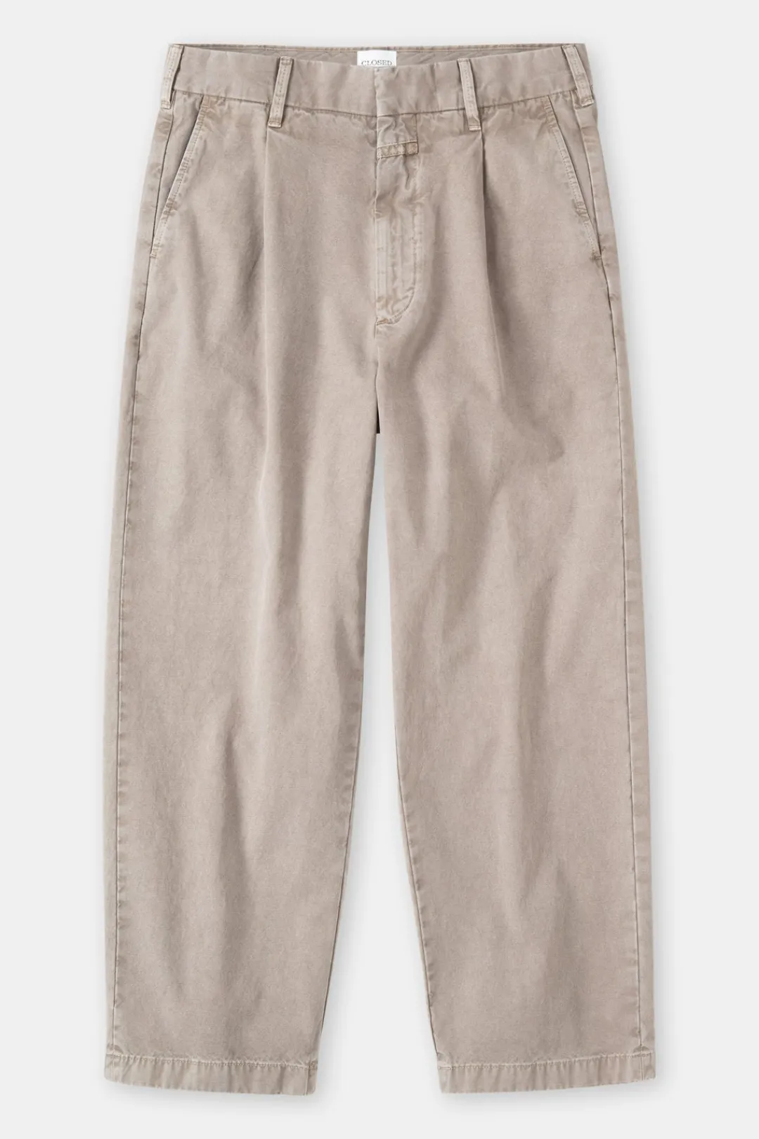 Closed Relaxed Pants - Style Name Blomberg Wide Natural linen New