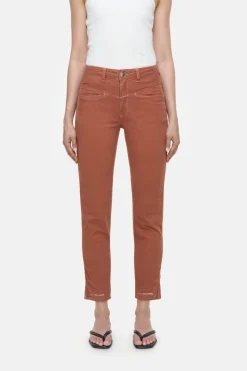 Closed Relaxed Pants - Style Name Pedal Pusher Ferro brown Sale