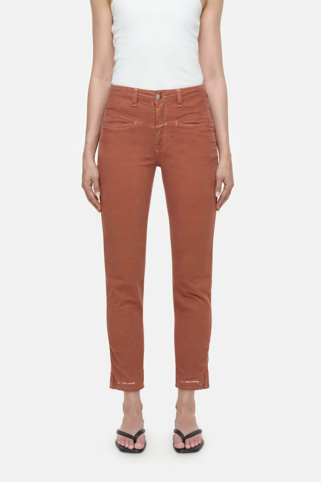 Closed Relaxed Pants - Style Name Pedal Pusher Ferro brown Sale