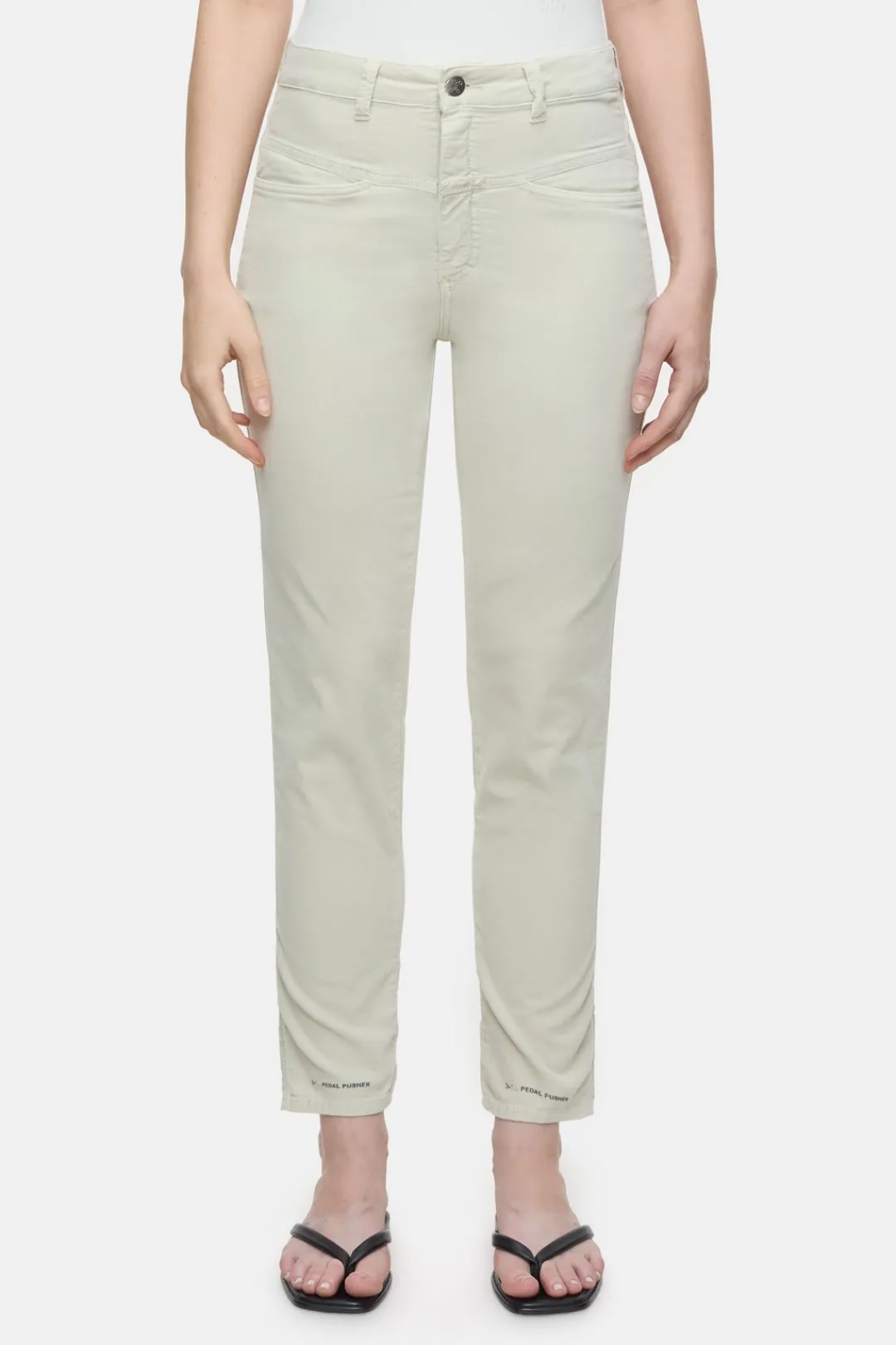 Closed Relaxed Pants - Style Name Pedal Pusher Sabbia beige