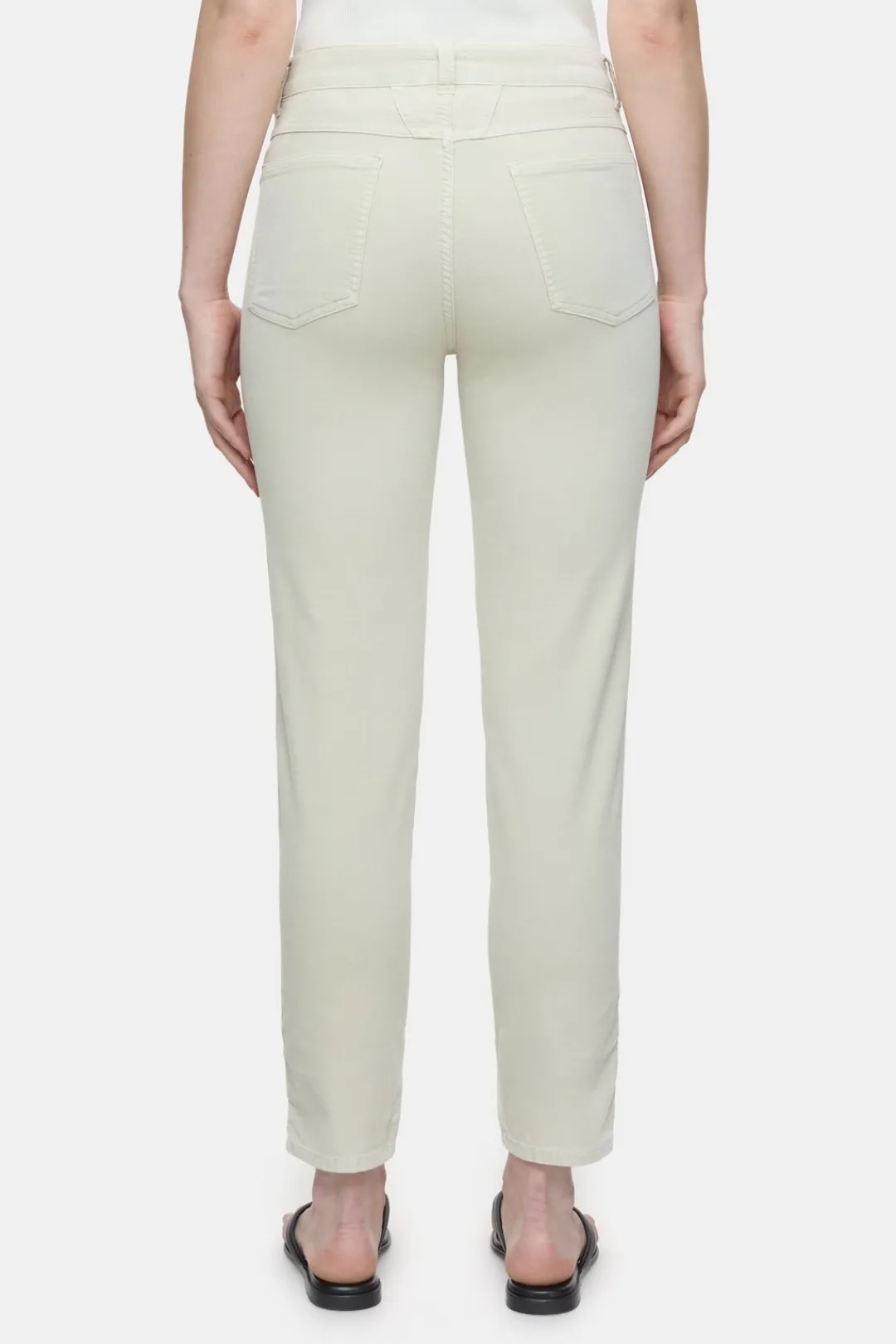 Closed Relaxed Pants - Style Name Pedal Pusher Sabbia beige