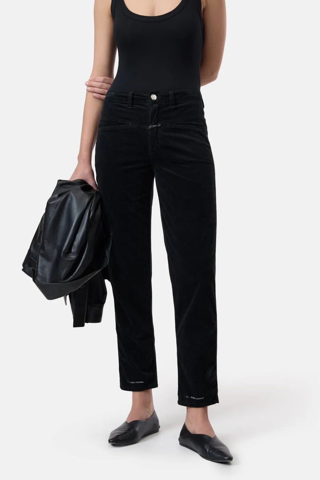 Closed Relaxed Pants - Style Name Pedal Pusher Black Outlet