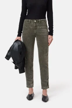 Closed Relaxed Pants - Style Name Pedal Pusher Ver green Sale