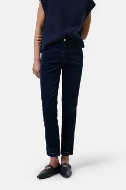 Closed Relaxed Pants - Style Name Pedal Pusher Dark night