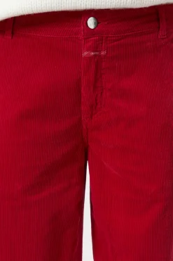 Closed Relaxed Pants - Style Name Jurdy Chili pepper red Sale