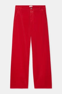 Closed Relaxed Pants - Style Name Jurdy Chili pepper red Sale