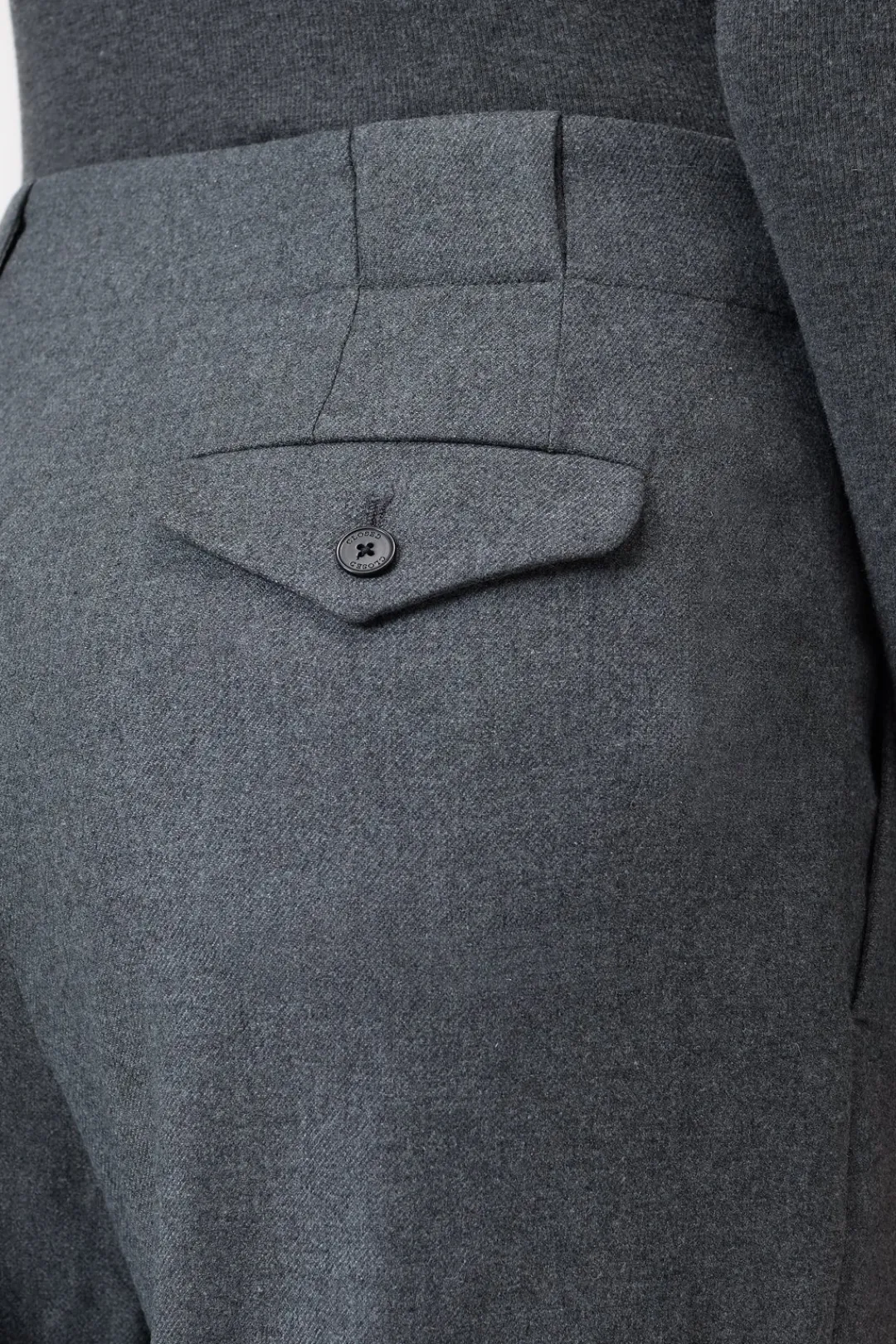Closed Relaxed Pants - Style Name Mawson Dark grey melange New