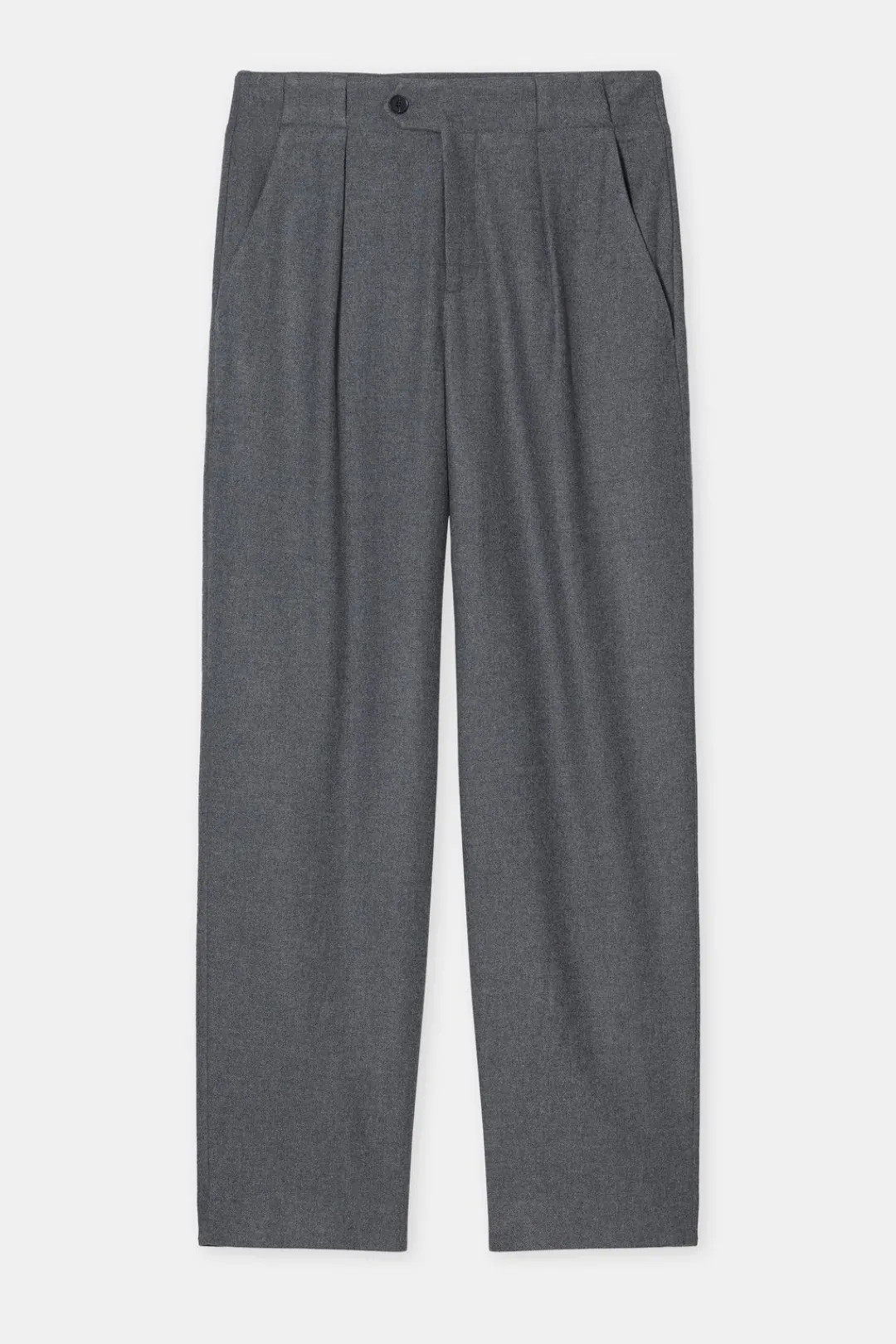 Closed Relaxed Pants - Style Name Mawson Dark grey melange New