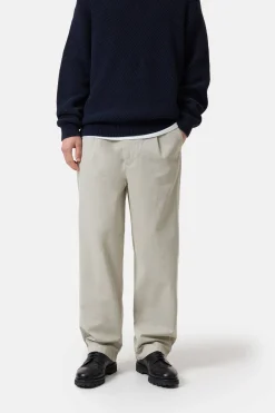 Closed Relaxed Pants - Style Name Blomberg Wide Flax beige Outlet
