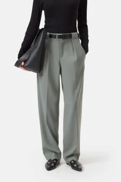Closed Relaxed Pants - Style Name Mawson Faded green Sale