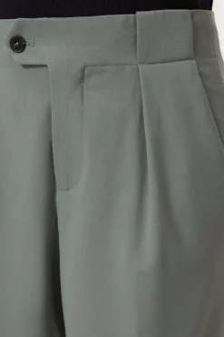 Closed Relaxed Pants - Style Name Mawson Faded green Sale