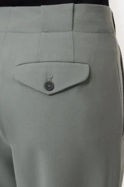 Closed Relaxed Pants - Style Name Mawson Faded green Sale