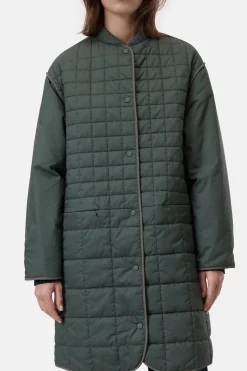Closed Reversible quilted coat Pini green Discount