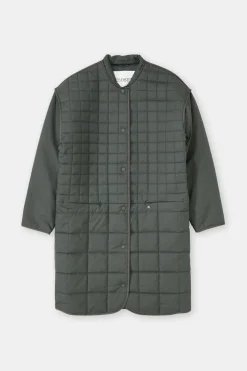 Closed Reversible quilted coat Pini green Discount