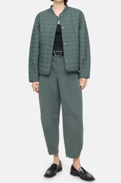 Closed Reversible quilted jacket Pini green Clearance