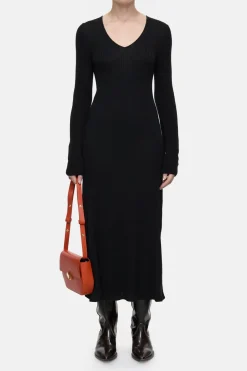 Closed Rib knit dress Black Online